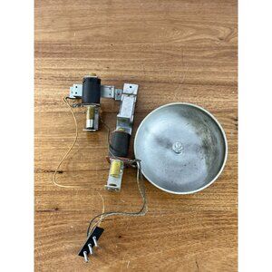 Gottlieb Pinball 5" Full Brass Bell Assy. & Knocker Assy. off 1960's Flipper